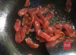 荷兰豆炒甜肠的做法图解5