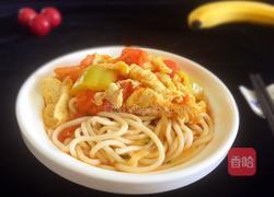 西柿鸡蛋南瓜丝捞面的做法图解18