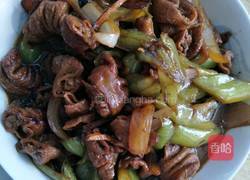 青椒炒大肠的做法图解6