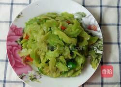 家常辣椒炒苦瓜的做法图解6