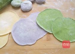 牛肉萝卜馅彩色蒸饺的做法图解12