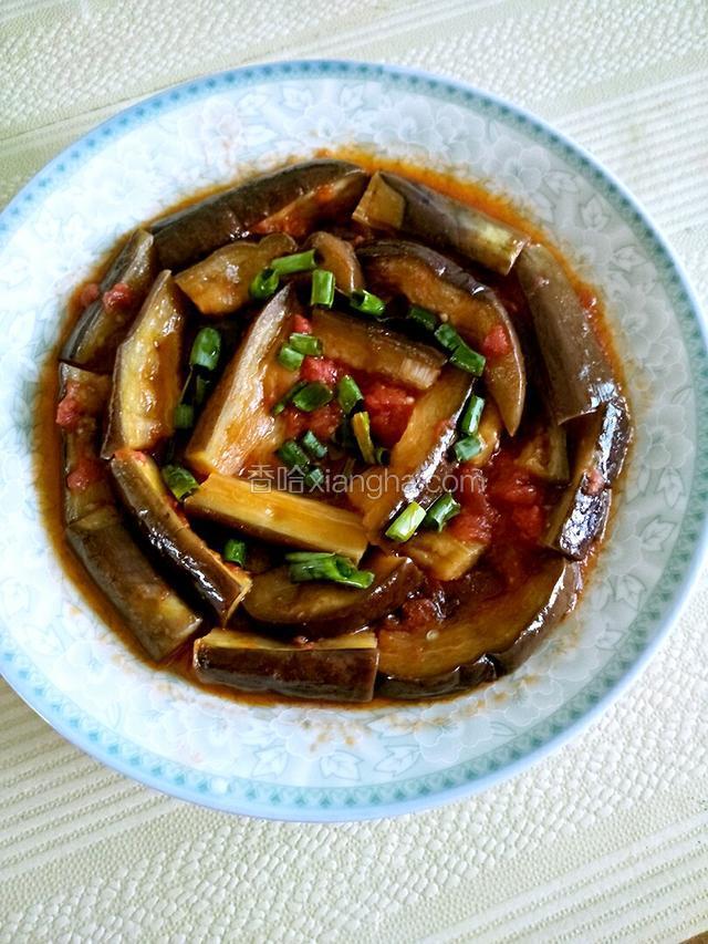 装盘（我把茄子摆了一下）
