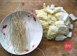 白菜豆腐汤的做法图解3