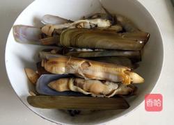 辣炒竹蛏子的做法图解5