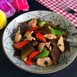 海带炒肉片的做法[图]