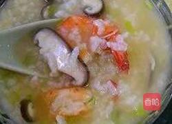 瑶柱鲜虾砂锅粥的做法图解5