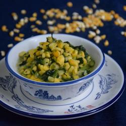 菠菜玉米粥的做法[图]