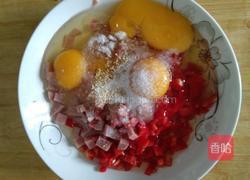 辣椒火腿鸡蛋饼的做法图解3