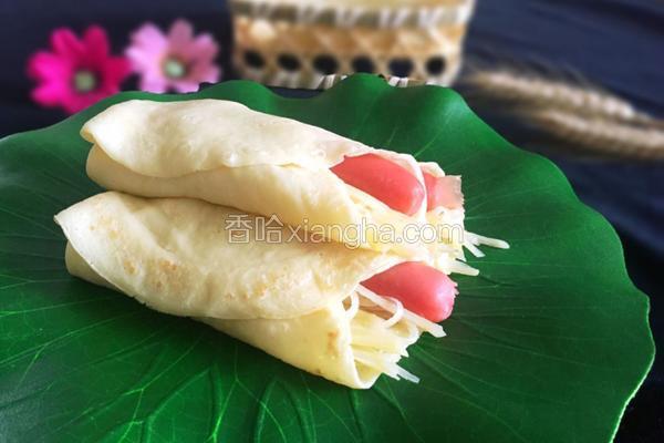 香肠土豆丝卷饼