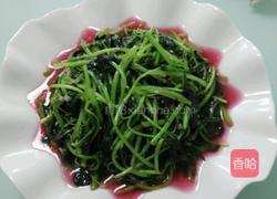 蒜泥炒红苋菜的做法图解8