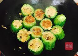 客家酿苦瓜的做法图解3