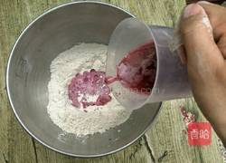 葡萄汁软欧包的做法图解3