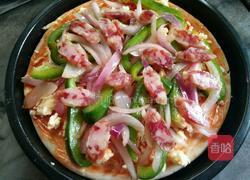 烤肉披萨的做法图解7