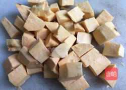 桃胶皂角米红薯燕窝羹的做法图解3