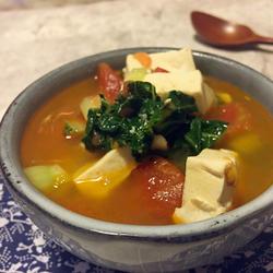 西红柿小白菜豆腐汤的做法[图]