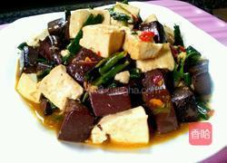 豆腐炒猪血的做法图解7