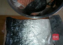 香烤三文鱼皮的做法图解1