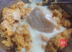 饺子皮小番薯饼的做法图解3