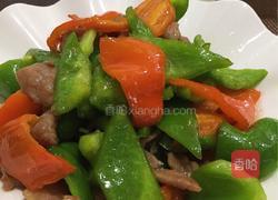 肉炒青红椒的做法图解1