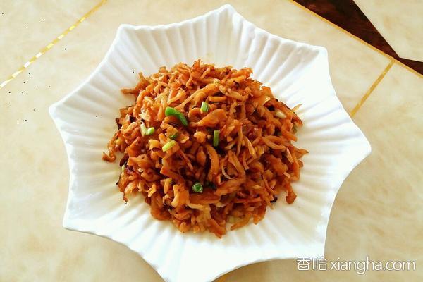 炒干萝卜丝的做法_菜谱_香哈网