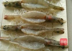 粉丝蒜蓉开背蒸虾的做法图解4