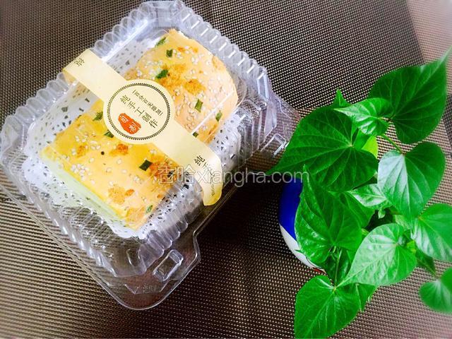 香葱肉松蛋糕卷