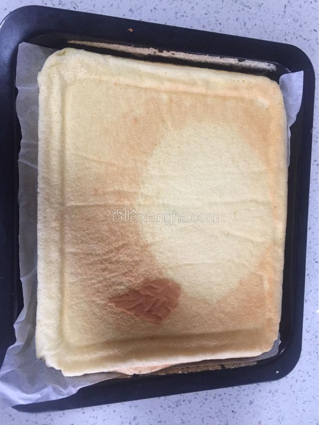 冷却后上面盖油纸，翻面