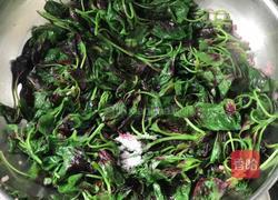 蒜爆红苋菜的做法图解6