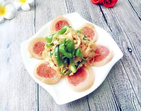 辣炒豆皮水晶火腿[图]