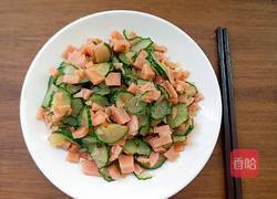 青瓜火腿粒的做法图解8