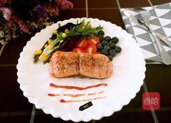 香煎法香三文鱼的做法图解5