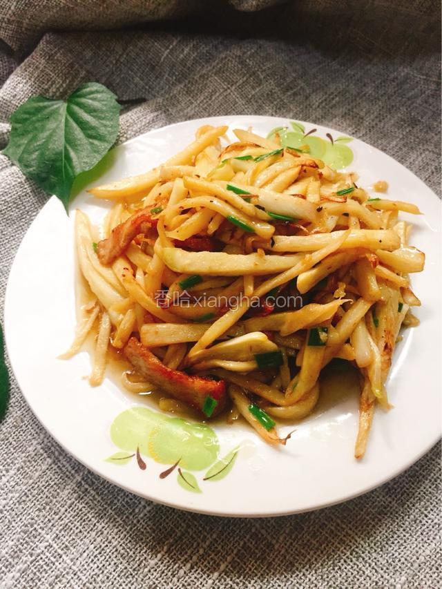 肉丝炒茭白丝