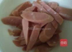 姜豆角炒火腿肠的做法图解2