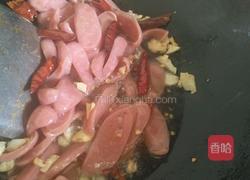 姜豆角炒火腿肠的做法图解5