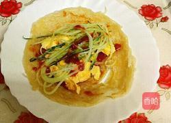 青瓜鸡蛋手抓饼的做法图解7