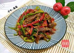 彩椒爆鸭胗的做法图解13