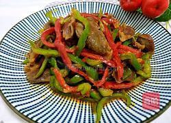 彩椒爆鸭胗的做法图解1