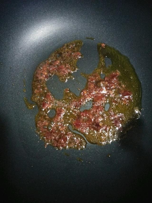 加1勺豆瓣酱炒出红油