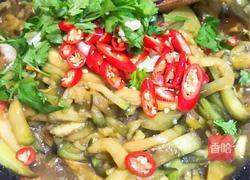 蒜末爆茄丝的做法图解5