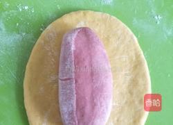 双色橄榄球馒头的做法图解4