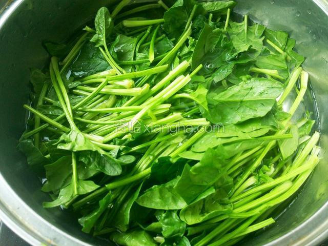 菠菜洗净