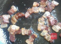 腊肉炒紫扁豆的做法图解6