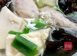 豆腐木耳肉丸汤的做法图解4