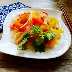 五彩炒素丝的做法[图]