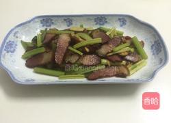 香芹炒腊肉的做法图解8