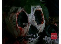 恐怖骷颅头蛋糕的做法图解2