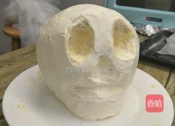 恐怖骷颅头蛋糕的做法图解5