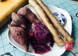 紫薯果酱卷的做法图解1