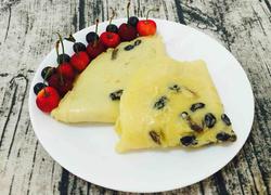 葡萄干牛奶鸡蛋饼