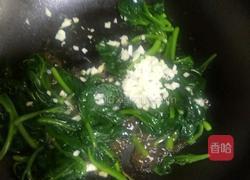 蒜泥蚝油木耳菜的做法图解7